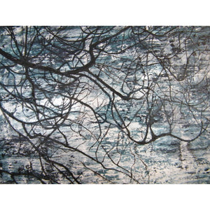 Christine Lenoir - Black and Silver Reflections on Blue Tone