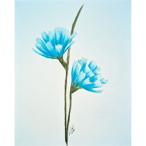 Darquise Delorme - Fleur bleue, 2020