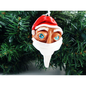 Line Labrecque - Père Noël masqué aux yeux bleus