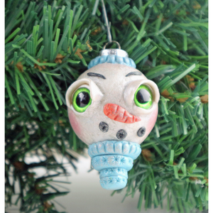 Line Labrecque - Snowman with Green Eyes